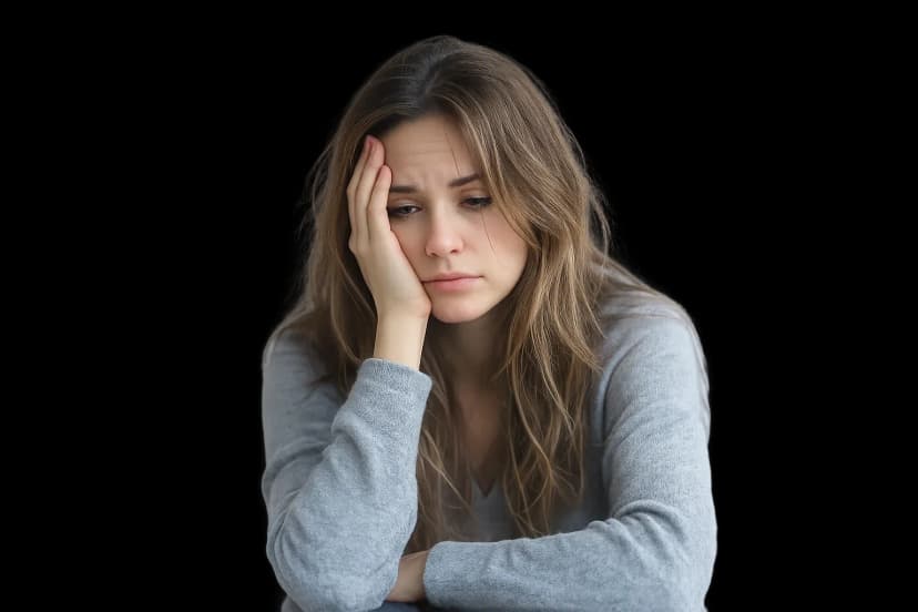 Woman suffering from fatigue