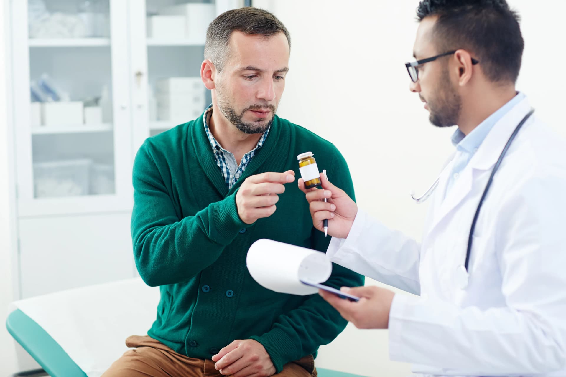 Doctor suggesting supplements to patient