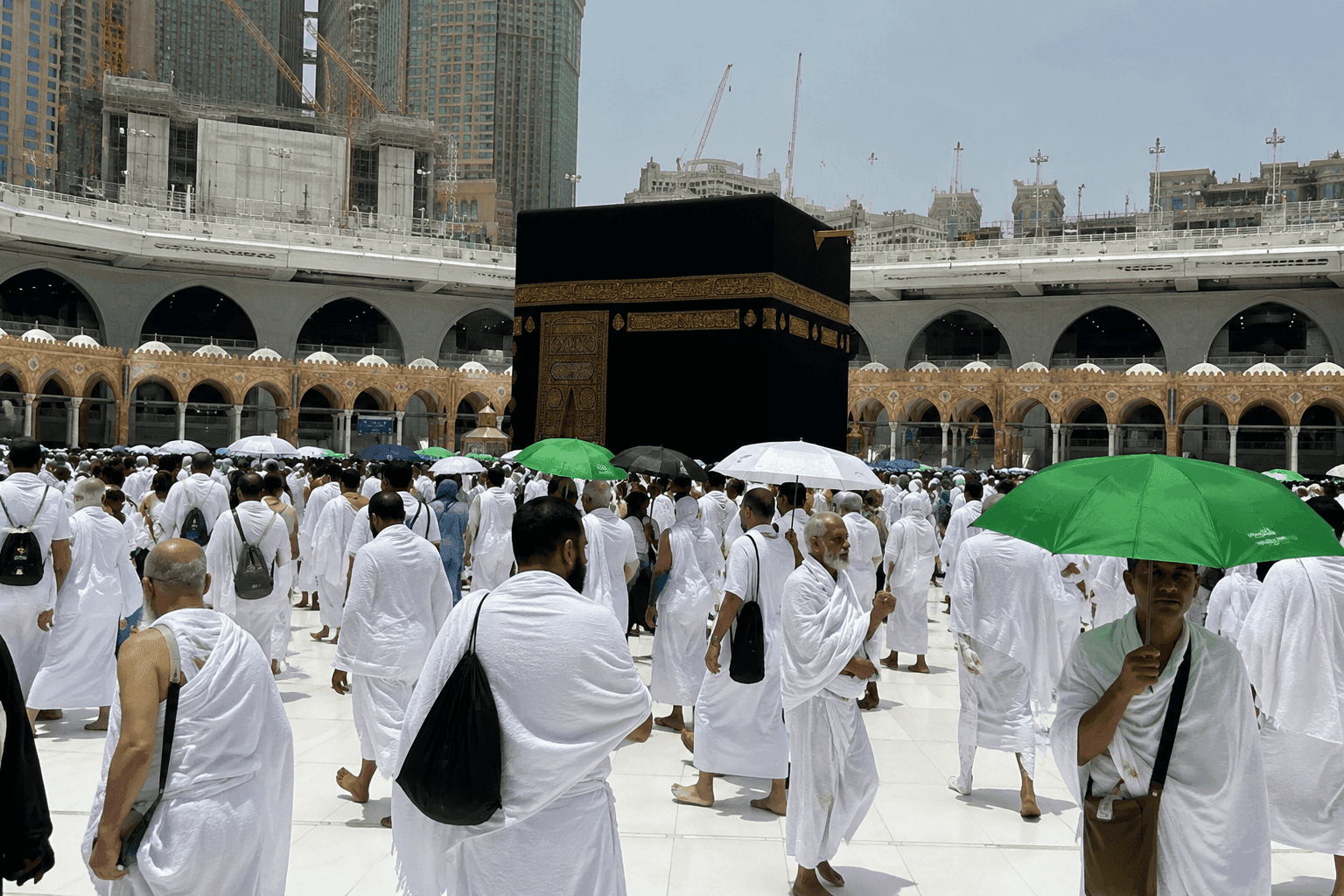 hajj pilgrims in saudi