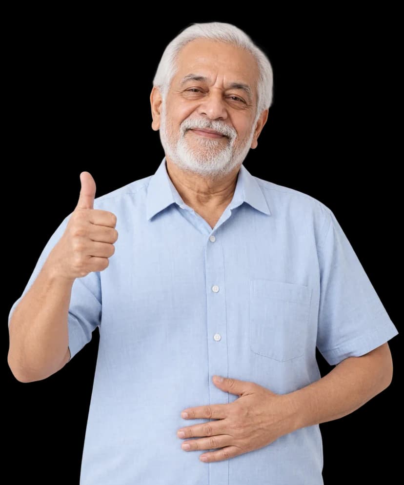 Elderly man with urinary catheter care at home in Dubai.