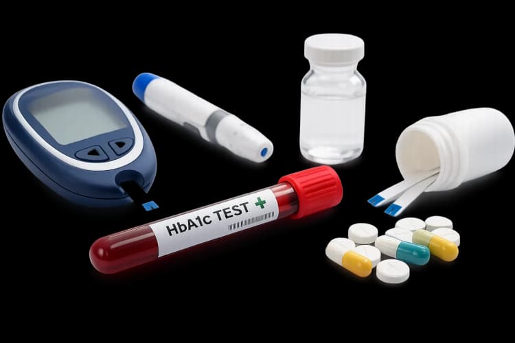 HbA1c blood test monitoring medical equipment