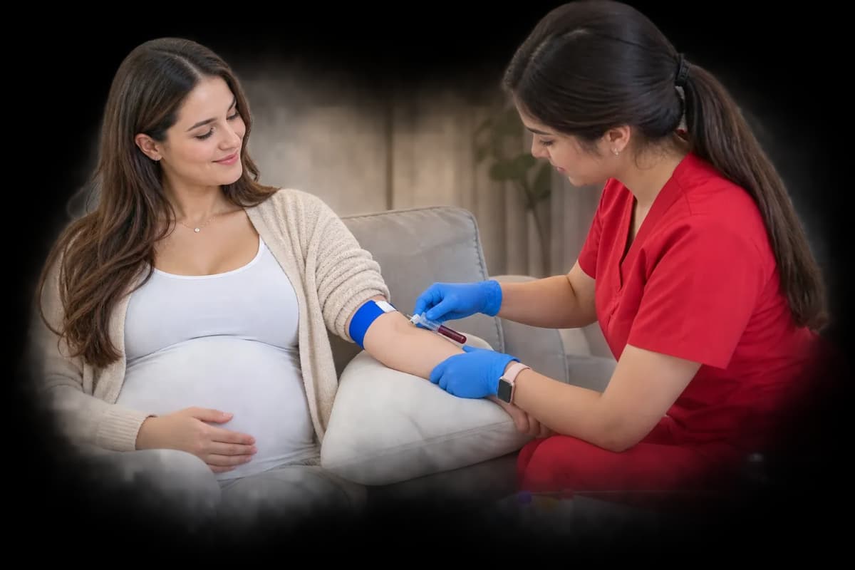 NIPT Test at Home in Dubai with nurse