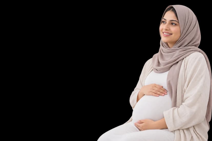 Pregnant woman considering NIPT screening in Dubai