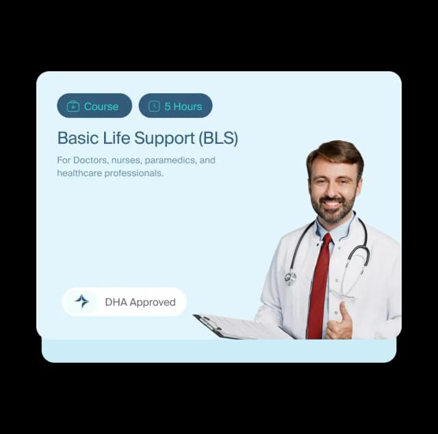 First Response Healthcare training materials and certificates reflecting DCAS, DHA, and internationally aligned first aid curriculum standards.