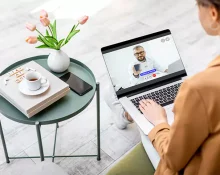 Woman Getting consulted online by a doctor in Qatar