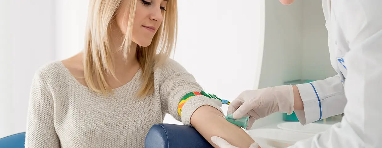 Blood testing of a patient