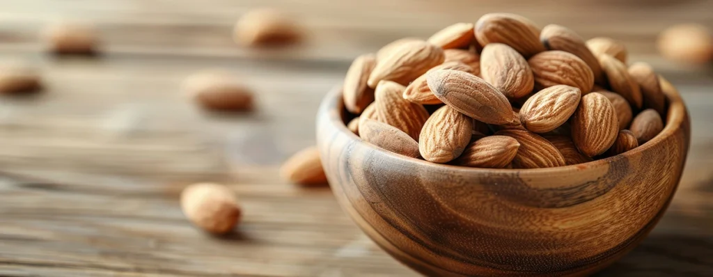 A bowl of almonds to enhance overall heart health